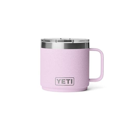YETI Rambler 14 oz Ceramic Lined Stackable Mug, Vacuum Insulated, Stainless Steel with MagSlider Lid, Cherry Blossom thumbnail 5