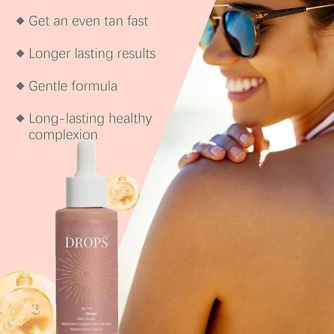 Sunless Tanning Drops,2025 Upgrade Dolce Tan Love Drop,Enhancing Your Natural Skin Tone,Tanning Drops U Drink Sun-Kissed Glow,Medium Skin Tone,Sun-Kissed Bronzing,Drop Form thumbnail 2