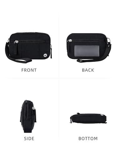WESTBRONCO Wristlet Wallets for Women Nylon Quilted RFID Wallet with 3 Zipper Purse for Travel thumbnail 7