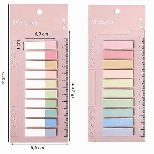 CICILIAYA 600 Stücke Datei Index Tabs Repositionierbare Tabs Klebrig Beschreibbare Flaggen zum Beschriften und Organisieren von Dokumenten, Papieren, Einreichung, Buch, Ordner Sticky Notes (Color-A) thumbnail 3