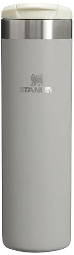 Stanley AeroLight Transit Bottle 20 oz | Locking Drink Through Lid | Leak Resistant Water Bottle or Coffee Travel Mug | Lightweight Insulated Stainless Steel | BPA-Free | Ash - Image 1