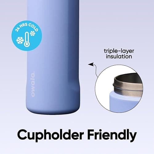 Owala FreeSip Stainless Steel Water Bottle 24 oz Out of the Blue thumbnail 6