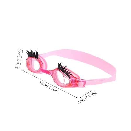 Women's Swimming Goggles, Eyelash-enhanced Women's Goggles, Non-slip Leakproof Goggles For Women, Anti-fog Leak Proof Uv Resist Swimming Goggles For Children, With Ear Plug Nose Clip Portable Case thumbnail 2