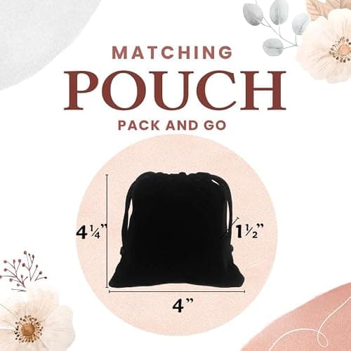 Silky Toes Velvet Foldable Flats for Women Purse Ballet Slippers Wedding/Travel Flat Shoe thumbnail 5