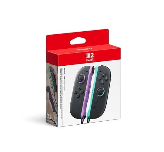 Nintendo Paire de manettes Joy-Con 2 gauche violet clair & droite vert clair Switch 2 - Image 1