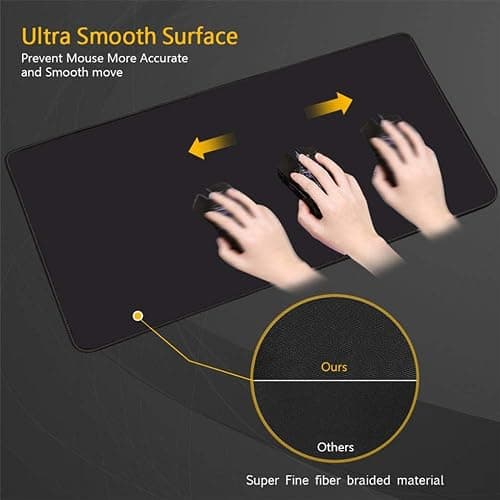 Monster Hunter 900x400mm Tapis de Souris XXL Multifonction Gaming Mousepad XXL Grand sous Main, Anime Souris 3mm Bureau Anti-Glissant Surface Texturée pour Ordinateur, D thumbnail 5