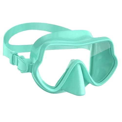 W WSTOO Snorkel Diving Mask,Adults Swim Goggles with Nose Cover,Panoramic Anti Glare HD Tempered Glass,Lens Anti Fog Coating Treatment,Effectively Preventing Fogging - Image 1