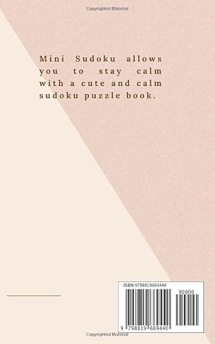 Mini Sudoku: A minimalistic approach to your conventional puzzle book thumbnail 2