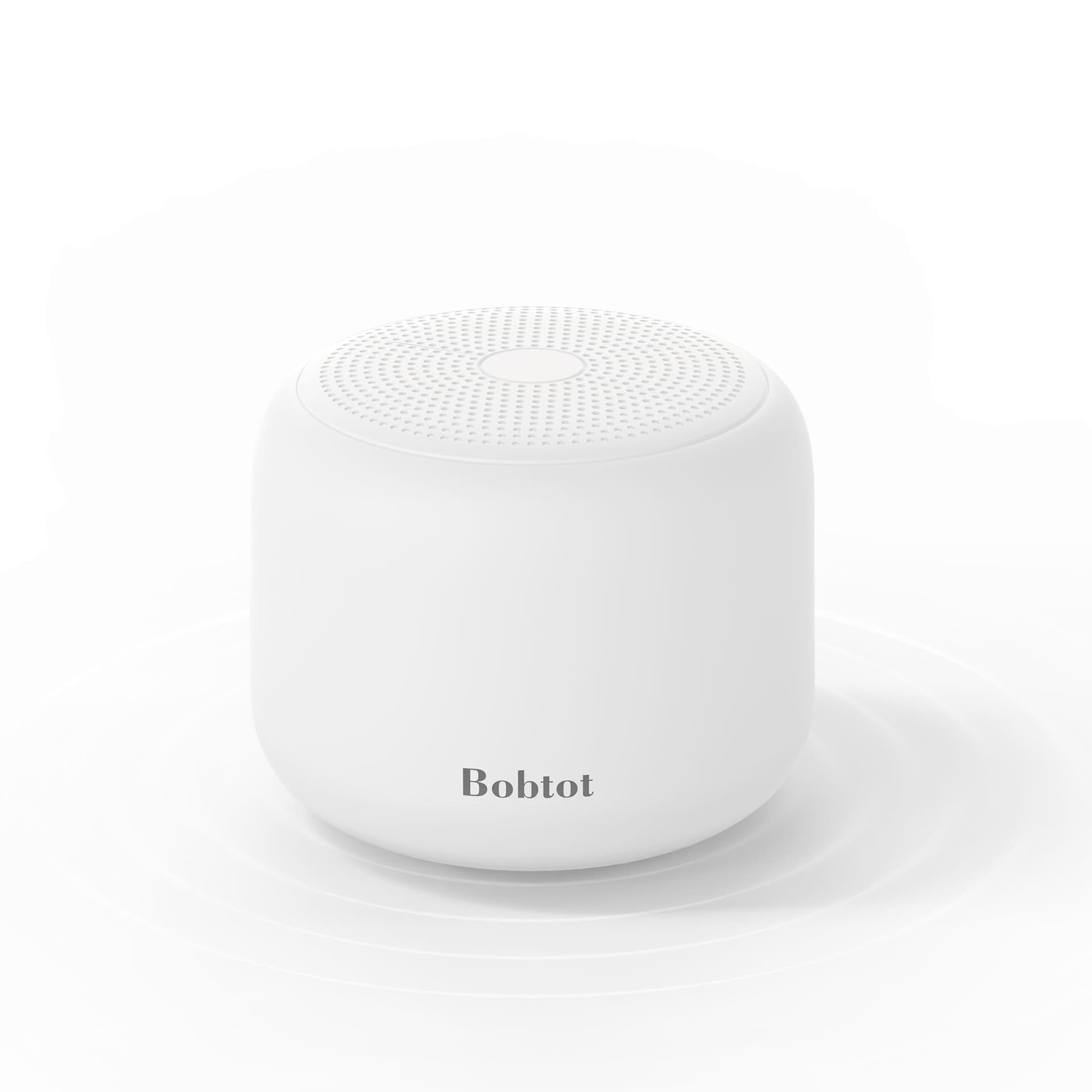 Bobtot Portable Bluetooth Speakers with Strap Mini Speaker, White - Image 1