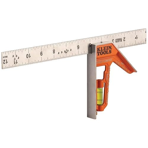 Klein Tools 935CSEL Combination Square Ruler for Electricians and Carpenters, Stainless Steel Double Sided Ruler, Bubble Level, Magnetic thumbnail 12