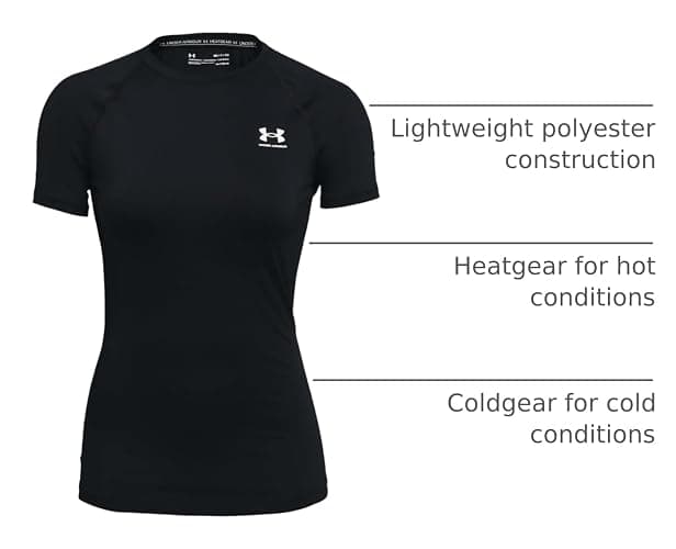 Under Armour Womens HeatGear Compression Short-Sleeve T-Shirt thumbnail 6