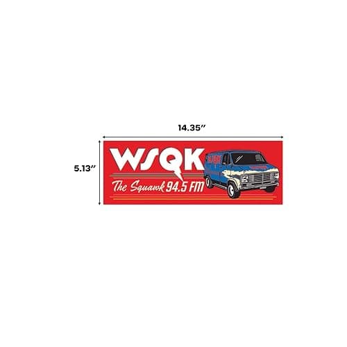 Stranger Things WSQK Metal Sign - Retro Hawkins Radio Station Wall Decor for Fans of the Upside Down thumbnail 3
