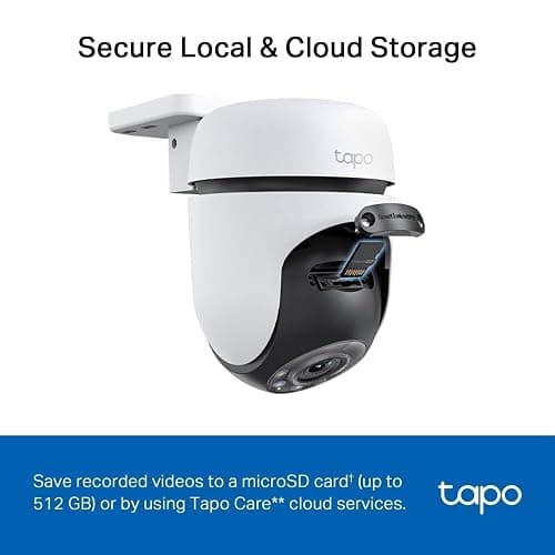 Tapo TC41 2K Pan/Tilt Outdoor Security Camera, WiFi Camera, 360° Smart Person Detection Motion Tracking, Full-Colour Night Vision, No Monthly Fee, Two-Way Talk, IP65, Works with Alexa & Google thumbnail 10