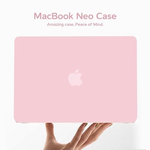 B BELK for MacBook Neo Case 13 inch 2026 Release Model A3404 with A18 Pro Chip, Slim Matte Hard Shell Case with Keyboard Cover & Screen Protector, Precision Fit Protective Laptop Cover, Rose Quartz thumbnail 9