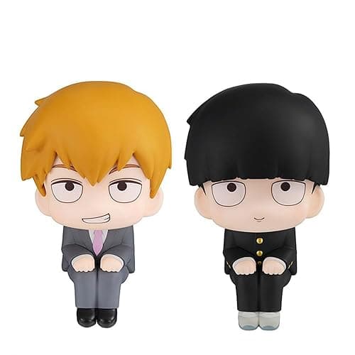 QAHEART 2PCS Mob Figure Reigen Arataka Look Up Figure, 11cm Kageyama Shigeo Action Figure Model Statue Cake Topper Decoration Handmade Collectible Gifts for Fans - 2pcs - 11cm thumbnail 4