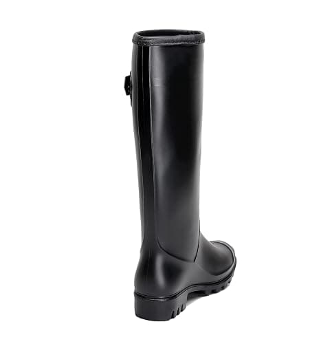 Rain Boots for Women, Waterproof Garden Shoes Womens Rubber Boots, Non-Slip Knee-high Rainboots for Ladies, Lightweight Women Work Tall Fishing Boots, Fashion Mid-Calf Rain Shoes for Outdoor thumbnail 5