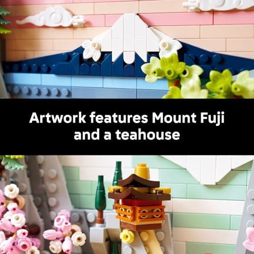 LEGO Art Japanese Cherry Blossom Landscape Building Set for Adults - Room Decoration & Gift for Women & Men, Ages 18+ - Framed Wall Decor, Stand or Hang to Display - 31218 thumbnail 4
