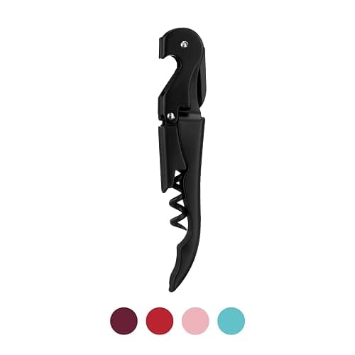 True TrueTap Double Hinged Waiter’s Corkscrew, Matte Black Wine Bottle Opener with Foil Cutter, Wine Key thumbnail 10
