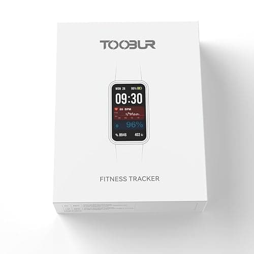 TOOBUR Fitness Tracker Watch, NO APP NO Phone Required, 3ATM Waterproof, Heart Rate/Body Energy/Sleep Monitor, 100 Sports Modes, Step Counter Pedometer Watch, Activity Tracker for Men Women, Black thumbnail 8
