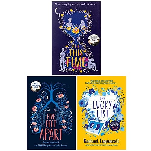 Rachael Lippincott 3 Books Collection Set (Five Feet Apart, All This Time & The Lucky List) - Image 1