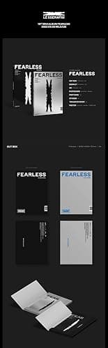 LE SSERAFIM FEARLESS 1st Mini Album Vol.1 BLACK PETROL Version CD+112p Booklet+1p PhotoCard+1p PostCard+1ea Sticker+1p Transfer Paper+Tracking Sealed thumbnail 3
