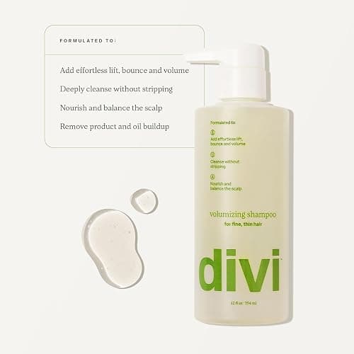 Divi Shampoo and Conditioner Set for Women and Men - Hair Care Duo for All Hair Types, Adds Volume, Lift, and Bounce, Strengthens and Nourishes Hair - Full Size, 2 x 12 Fl Oz thumbnail 3