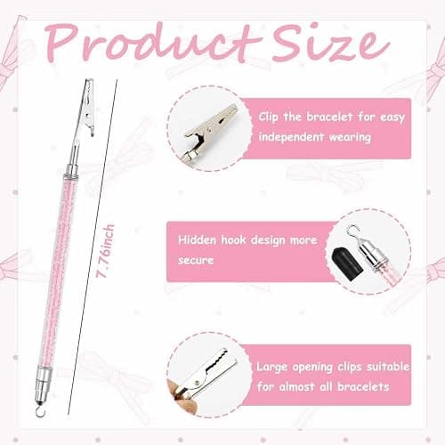 Gorofit Auxiliary Tools of Stainless Steel Self-service Jewelry | Aviation Grade Stainless Steel, 197 mm Extended Design, Ergonomic Easy to Operate, Quick Wearing & Dismantling, Portable thumbnail 2