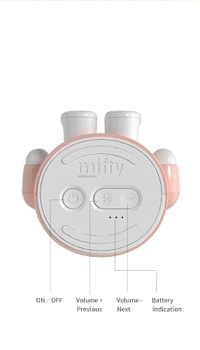 Miffy Portable Bluetooth Speakers, Cute Portable Wireless Speakers with Loud Stereo Sound, Built-in Mic, TF-Card Slot, Dual Pairing,40H Playtime for Room, Desk Decor, for her (Pink) thumbnail 4