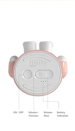 Miffy Portable Bluetooth Speakers, Cute Portable Wireless Speakers with Loud Stereo Sound, Built-in Mic, TF-Card Slot, Dual Pairing,40H Playtime for Room, Desk Decor, for her (Pink) - Pink thumbnail 4