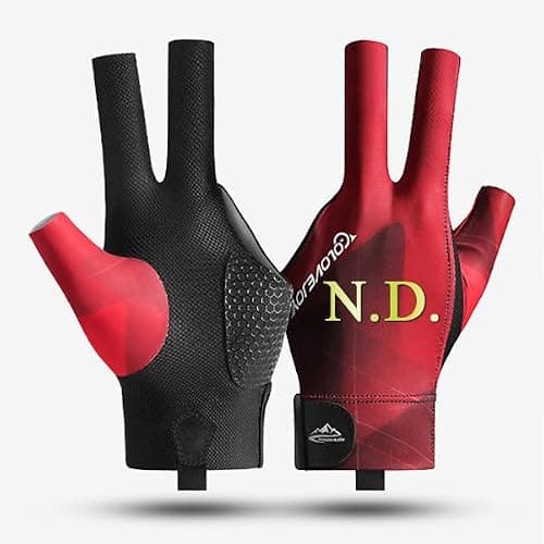 Personalized Billiards Glove, Personalized Billiard Gloves with Name, Lightweight Breathable and Perspiration-Wicking Three-Finger Gloves, Snooker Billiards Glove, Pool Glove Left Hand - Image 1