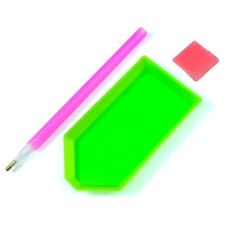 BinarySky 16 PCS Diamond Painting Tools Set | Accessories with Pen, Glue Clay, and Plastic Trays for DIY Diamond Painting thumbnail 4