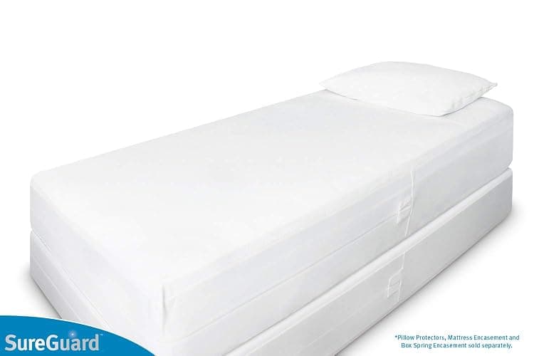 Twin (13-16 in. Deep) SureGuard Mattress Encasement - 100% Waterproof, Bed Bug Proof, Hypoallergenic - Premium Zippered Six-Sided Cover thumbnail 6