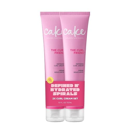 Cake Beauty Curl Defining Cream, The Curl Friend - For Curly Hair | For Frizz Control | Moisturizes & Defines | With Avocado Oil | Soybean Oil & Shea | 6 Fl Oz / 177 mL 2 Pack - Image 1