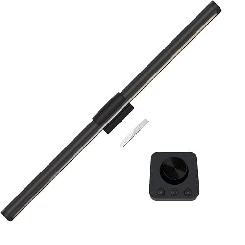 LED Lampe Ecran PC Moniteur USB Monitor Light Bar avec Télécommande Lumière Ecran PC Réglable Luminosité et la Teinte 5 Modes D'éclairage avec Protection des Yeux pour Office Home Gaming 44CM - Image 1