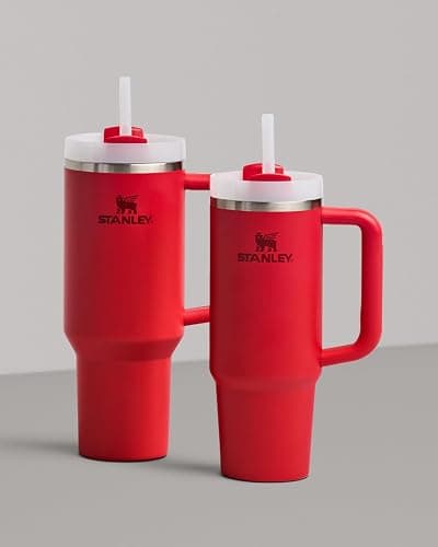 STANLEY Quencher H2.0 Tumbler with Handle and Straw 40 oz | Flowstate 3-Position Lid | Cup Holder Compatible for Travel | Insulated Stainless Steel Cup | BPA-Free | Chili Red thumbnail 6
