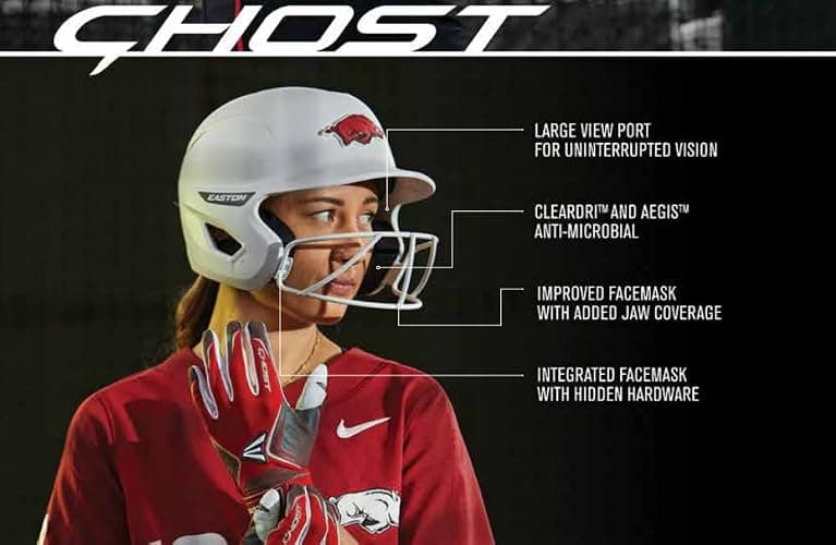 Easton | Ghost Batting Helmet with Mask | Fastpitch Softball | Matte | Multiple Styles thumbnail 6