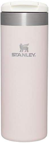 Stanley AeroLight Transit Bottle 16 oz | Locking Drink Through Lid | Leak Resistant Water Bottle or Coffee Travel Mug | Lightweight Insulated Stainless Steel | BPA-Free | Rose Quartz Glimmer - Image 1