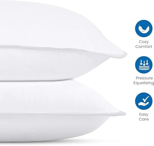 Utopia Bedding Bed Pillows for Sleeping (White), Queen Size Set of 4, Hotel Pillow, Cooling Pillows for Side, Back or Stomach Sleepers thumbnail 7