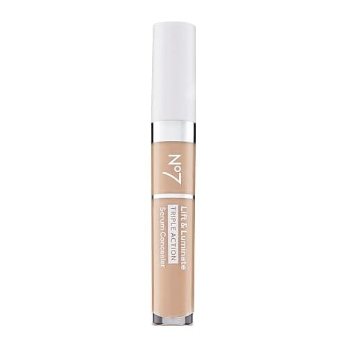 No7 Lift & Luminate Triple Action Serum Concealer - Light - Anti Aging Liquid Concealer Makeup for Blemishes & Dark Circles - Medium to Full Coverage Concealer for Face (8ml) - Image 1