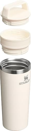 STANLEY Cafe To Go Travel Mug 16 oz | Leakproof Two-Part Drink Through Lid | Tumbler Cup for Coffee, Tea and Drinks | Insulated Stainless Steel Coffee Mug | BPA-Free | Cream Gloss - Cream Gloss - 16 Ounces thumbnail 3