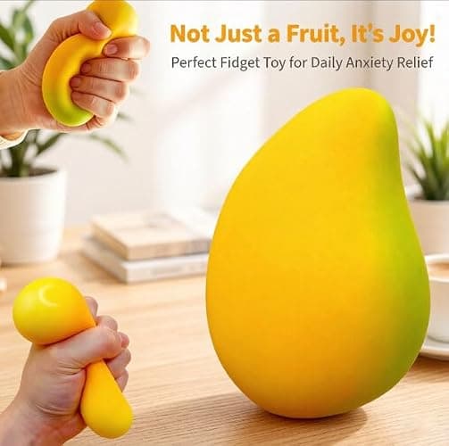 Crunchy Mango Squishy,Squishy Crunchy Mango SlowRising Reakistic Fruit Color Changing,Color Change Fun. thumbnail 2
