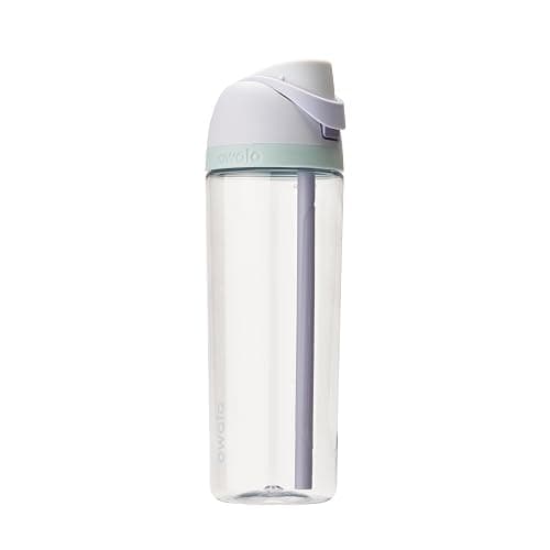 Owala FreeSip Clear Tritan Plastic Water Bottle with Straw, BPA-Free Sports Water Bottle, Great for Travel, 25 Oz, Open Air - Image 1