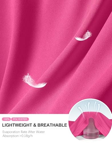 Women's Workout Tops Racerback Athletic Tank Tops Sleeveless Loose Fit Yoga Running Gym Shirts for Women(Magenta,L) thumbnail 6