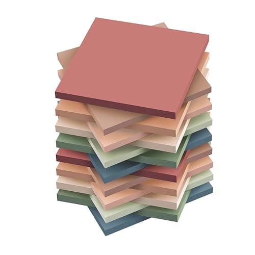 (16 Pack) Sticky Notes 3x3, Vintage Colors, Sticky Pads, Recyclable, Easy to Stick for Home, Office, Notebook thumbnail 8