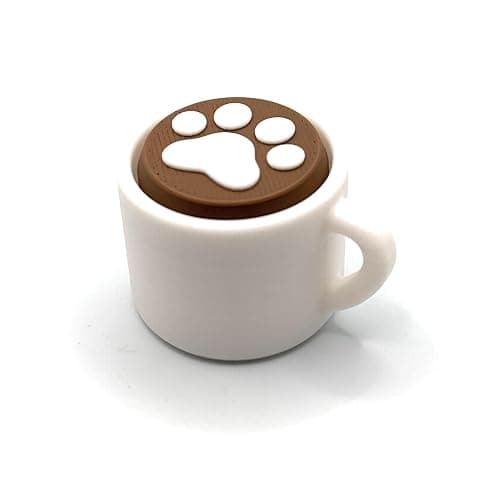 3D-Printed Clickable Fidget Toys – Fun, Satisfying, and Collectible! (Cat Paw Print, White) - Image 1