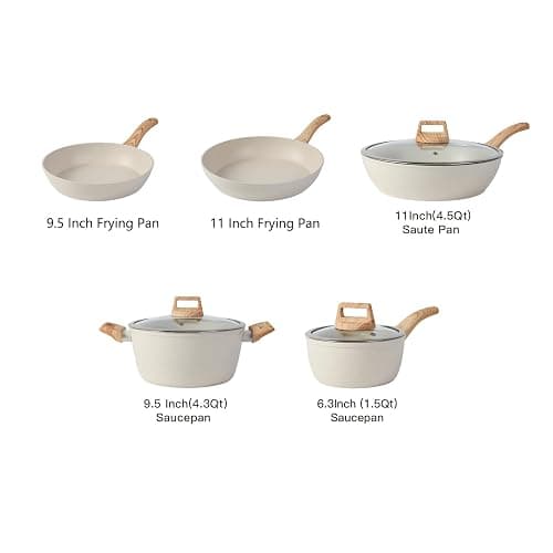 16PCS Pots and Pans Set Non Stick Cookware Set Nonstick with Cooking Set thumbnail 2
