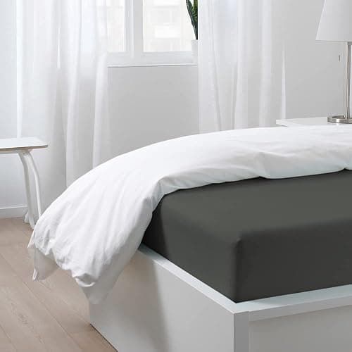 FLXXIE Twin Fitted Sheet Only - Bottom Sheet - Microfiber Deep Pocket up to 15inch Tiwn Fitted Sheet - Soft and Wrinkle, Fade, Shrinkage Resistant Fitted Bed Sheet, Dark Grey thumbnail 5