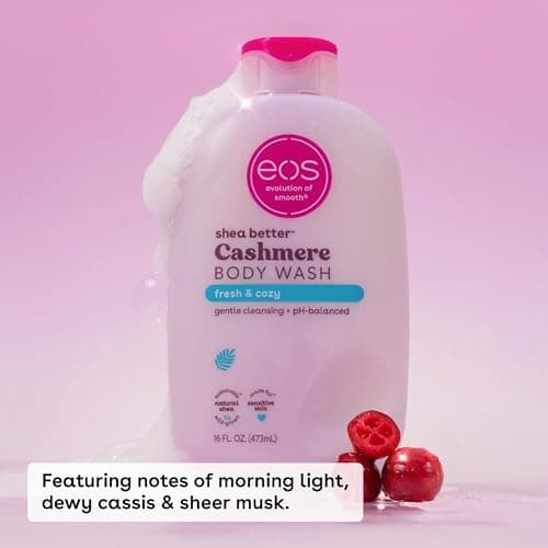 eos Shea Better Cashmere Body Wash, Fresh & Cozy, Moisturizing, pH Balanced Body Wash, Creamy Gel Formula, Paraben & Phthalate Free, Sensitive Skin, 16 fl oz thumbnail 3
