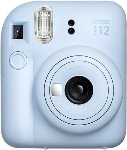 Fujifilm Instax Mini 12 Instant Camera Pastel Blue + Fuji Film Value Pack (40 Sheets) + Shutter Accessories Bundle, Incl. Compatible Carrying Case, Quicksand Beads Photo Album 64 Pockets thumbnail 4