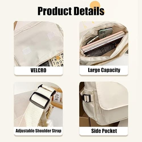 Dalicoter Game Handbag Crossbody Bag, Cute Single Shoulder Bag, Adult 3D Print Anime Backpack Black-2 thumbnail 3